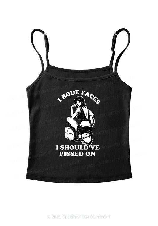 I Rode Faces Y2K Spaghetti Strap Cami Cherrykitten