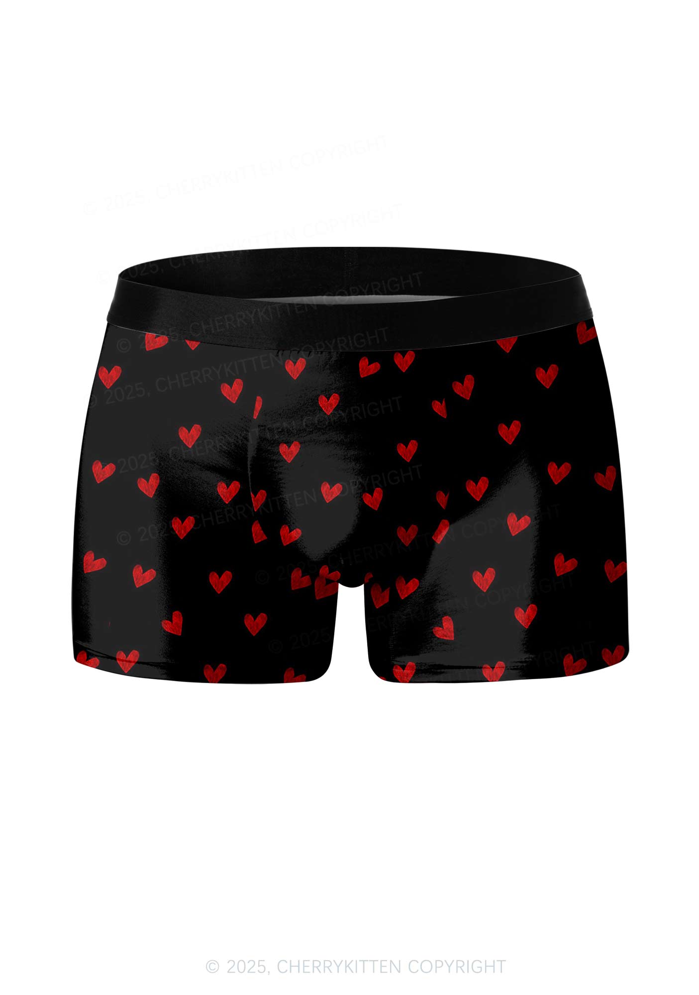 Hearts Fly Valentine's Day Y2K Print Couples Boxer Thong Set Cherrykitten
