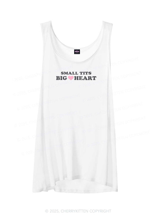 Small But Big Heart Y2K Sheer Boyfriend Tank Cherrykitten