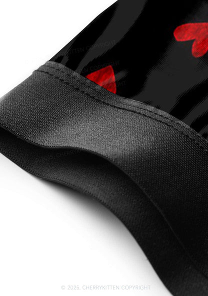 Hearts Fly Valentine's Day Y2K Print Couples Boxer Thong Set Cherrykitten