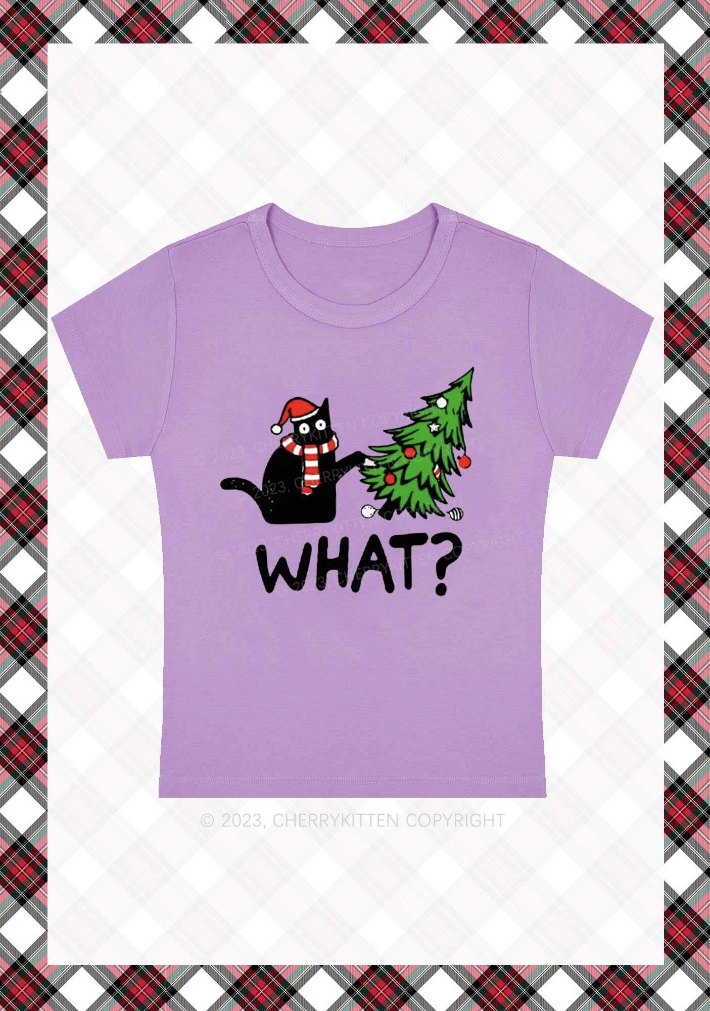 What Christmas Tree Baby Tee Cherrykitten