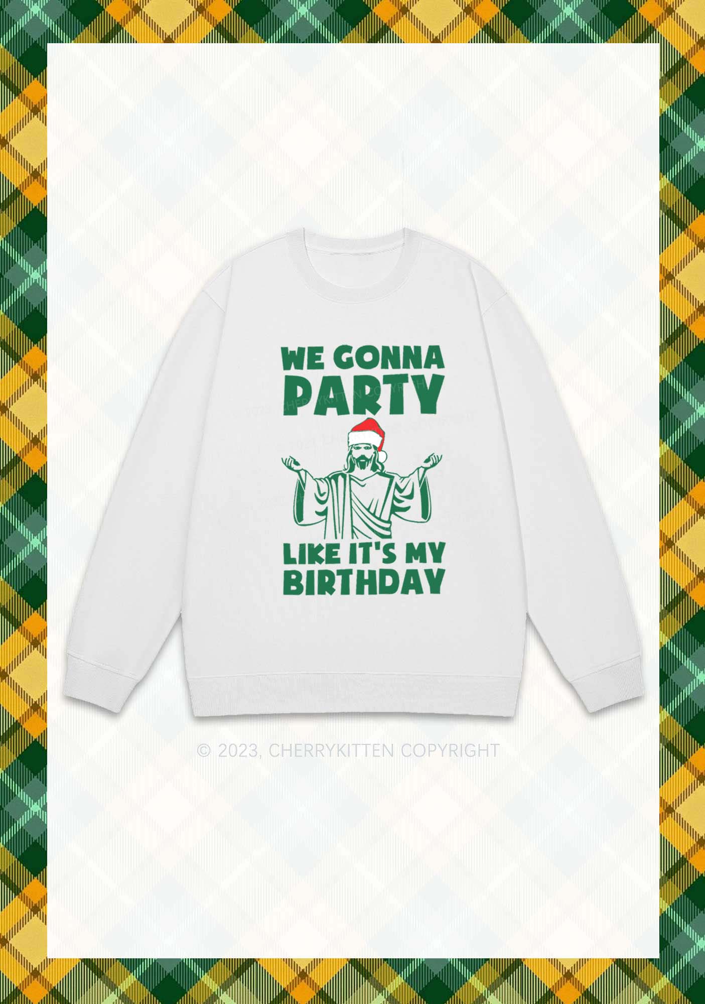 We Gonna Party Christmas Y2K Sweatshirt Cherrykitten