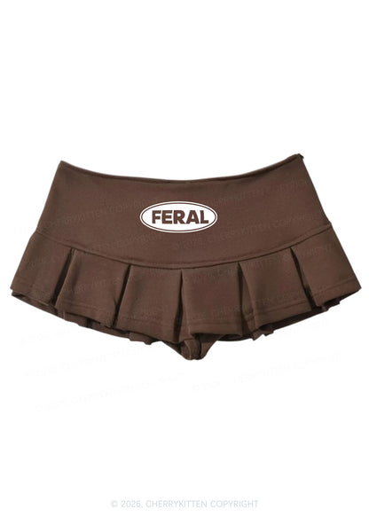 Feral Y2K Mini Pleated Skirts Cherrykitten