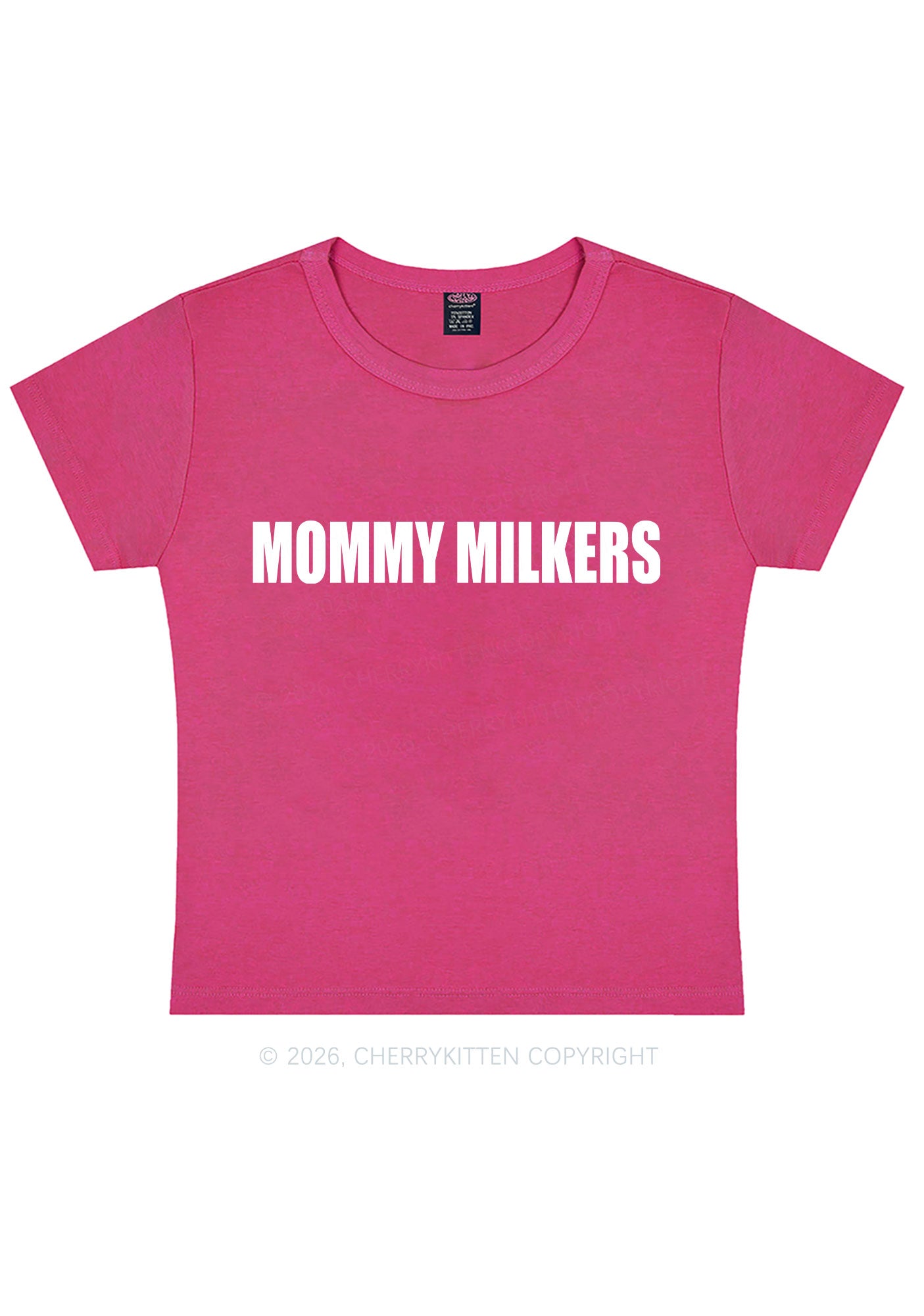 Mommy Milkers Y2K Baby Tee Cherrykitten