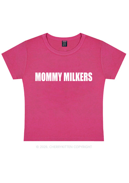 Mommy Milkers Y2K Baby Tee Cherrykitten