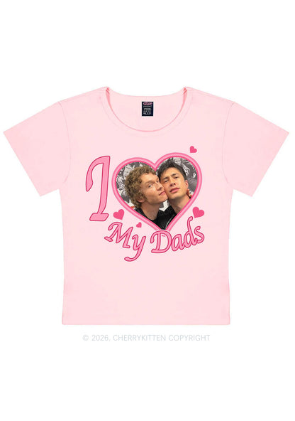 I Love My Dads HR Y2K Baby Tee Cherrykitten