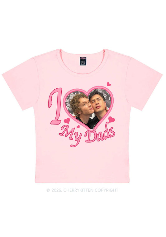 I Love My Dads HR Y2K Baby Tee Cherrykitten