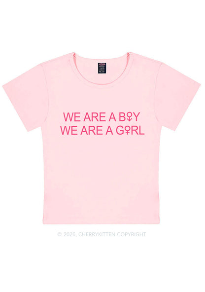 We Are A Boy Pride Y2K Baby Tee Cherrykitten
