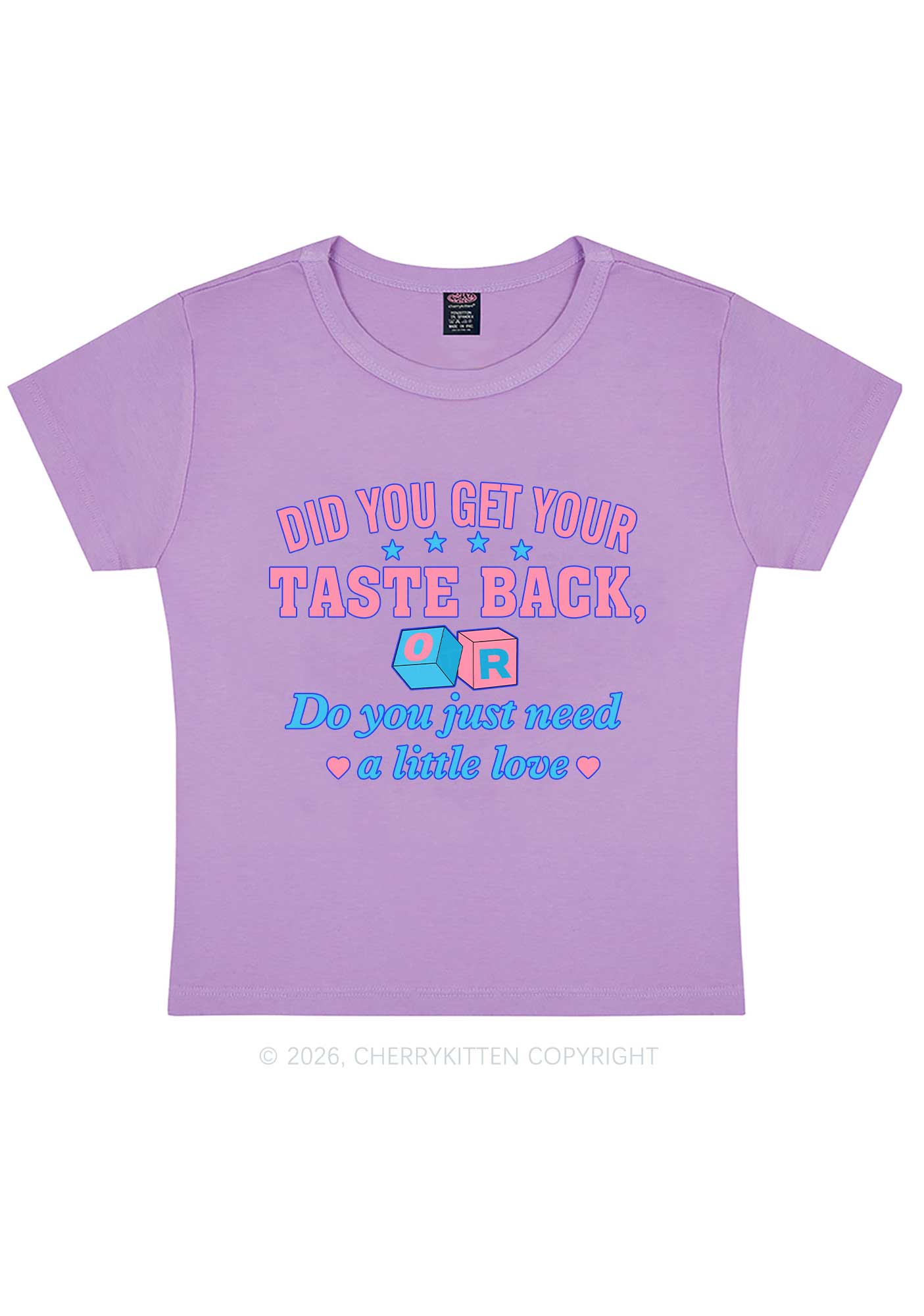 Get Your Taste Back Y2K Baby Tee Cherrykitten