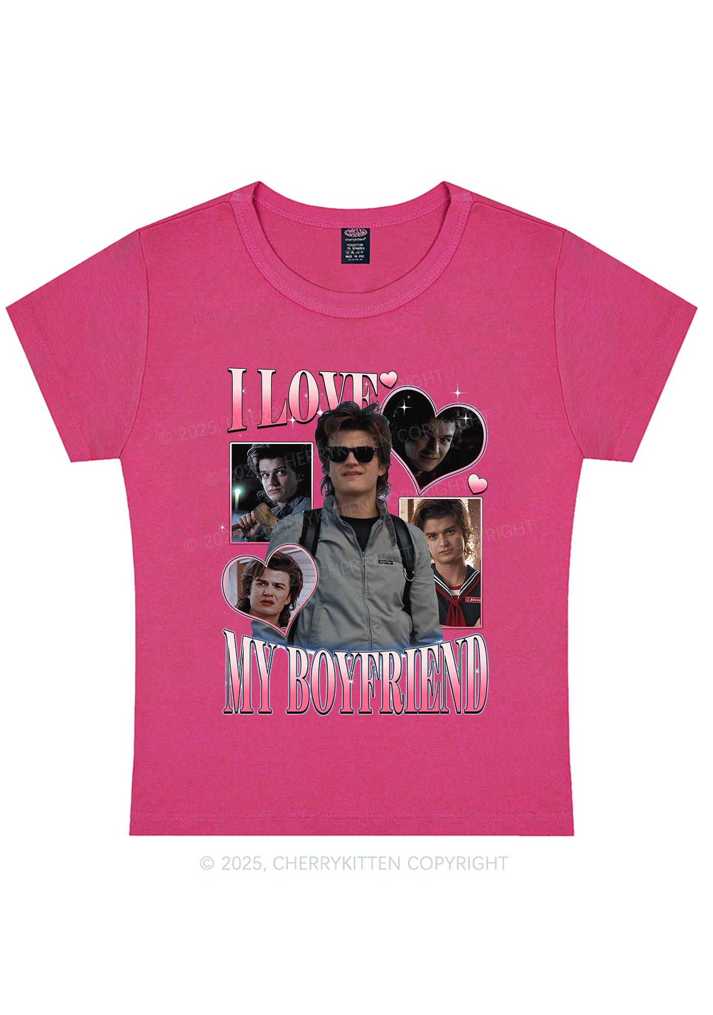I Love My BF SH Y2K Baby Tee Cherrykitten