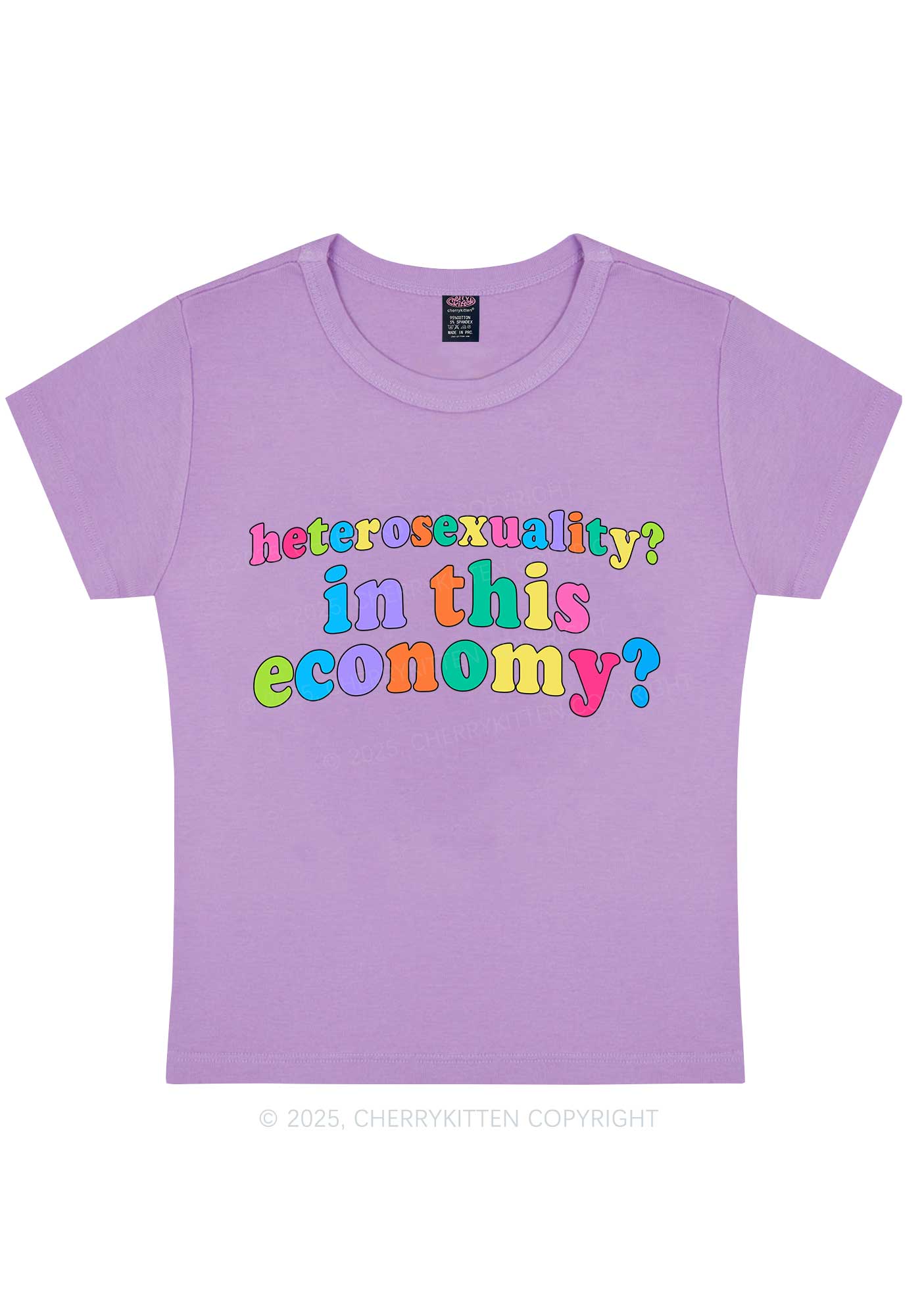 Heterosexuality In This Economy Pride Y2K Baby Tee Cherrykitten