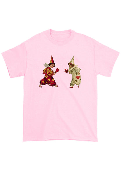 Heart Bow Knot Kids Chunky Shirt