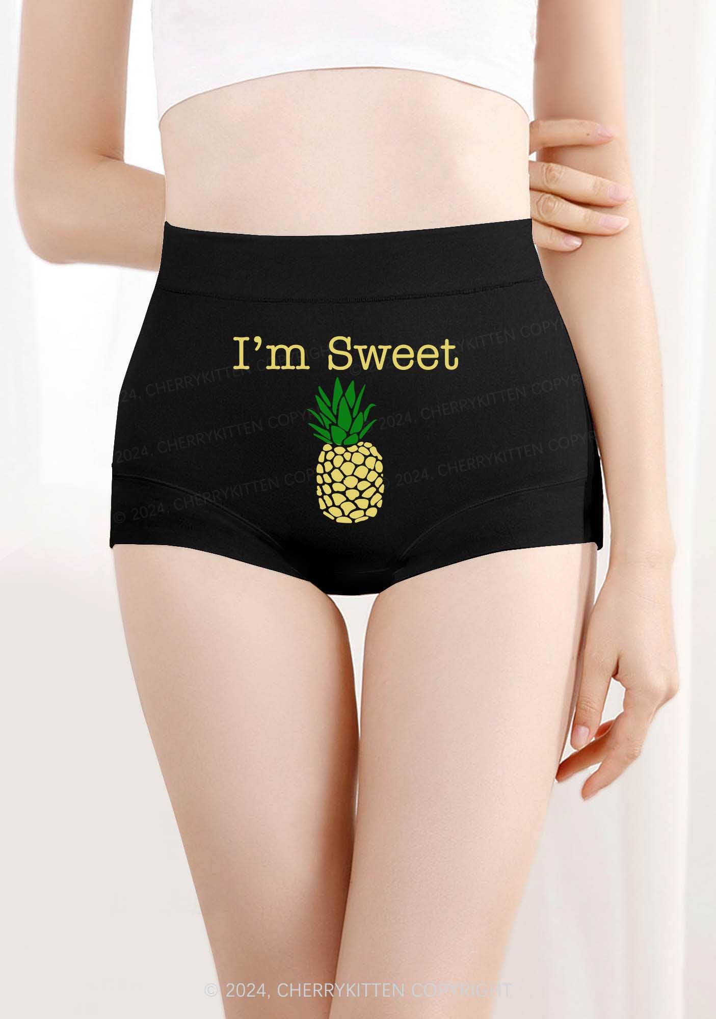 Sweet Pineapple Y2K Mid Rise Waist Boyshort Cherrykitten