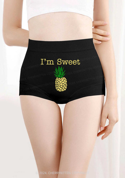 Sweet Pineapple Y2K Mid Rise Waist Boyshort Cherrykitten