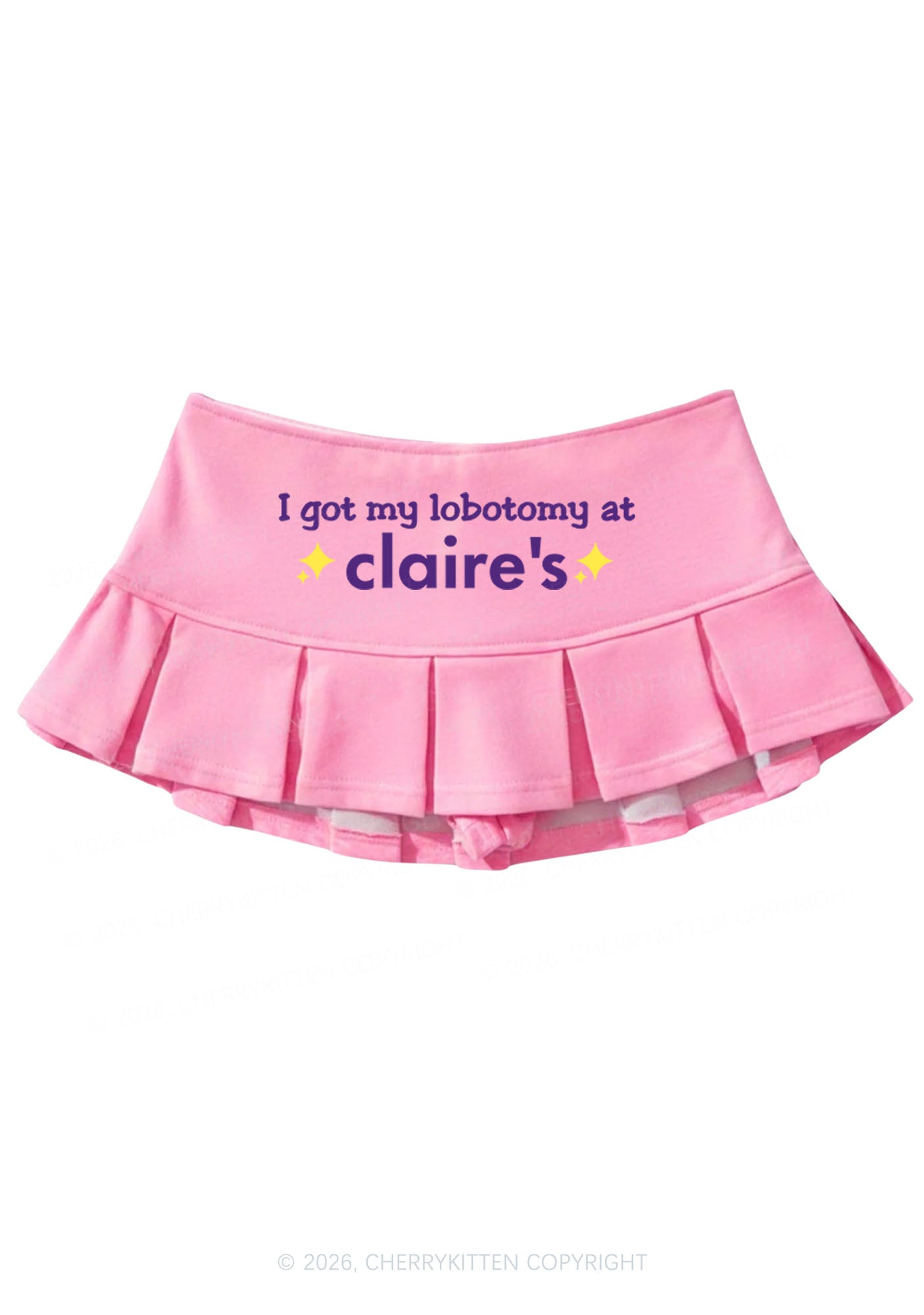I Got My Lobotomy At Claires Y2K Mini Pleated Skirts Cherrykitten