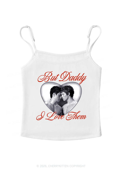 Retro But Daddy I Love Them HR Y2K Spaghetti Strap Cami Cherrykitten