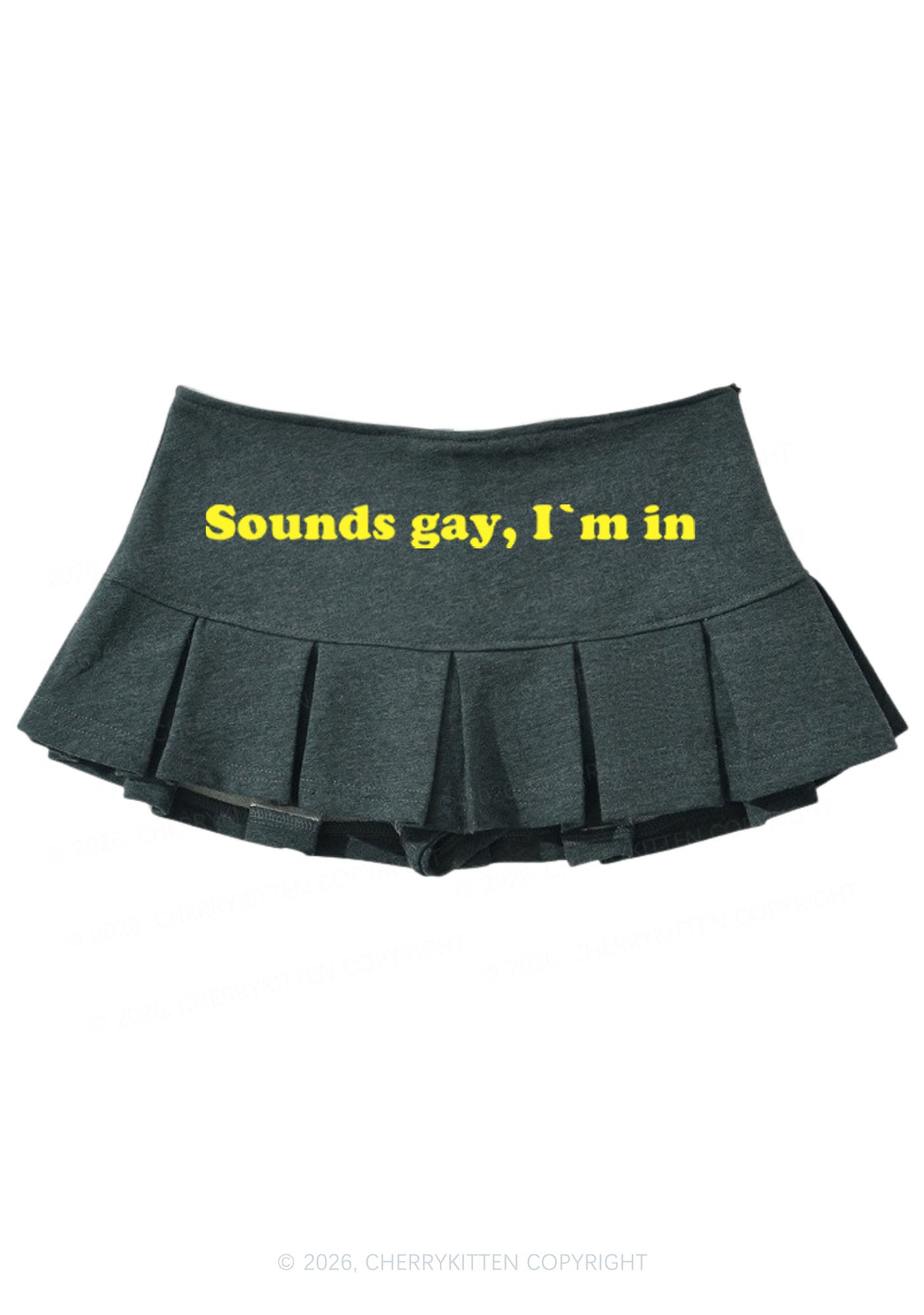 Sounds Gay Pride Y2K Mini Pleated Skirts Cherrykitten