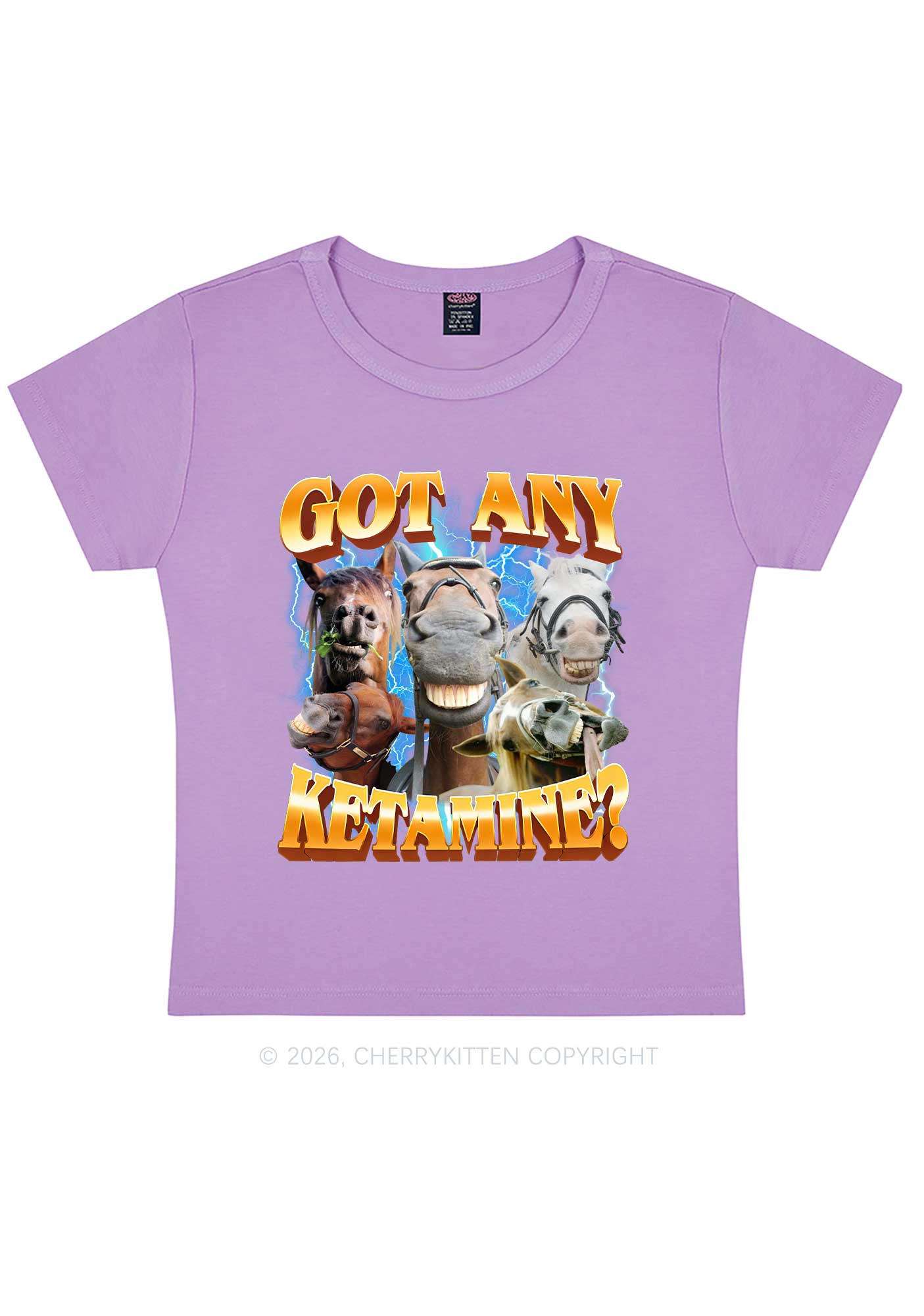 Got Any Kxxamine Y2K Baby Tee Cherrykitten