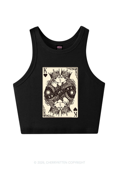 Kings Kissing Pride Y2K Crop Tank Top Cherrykitten
