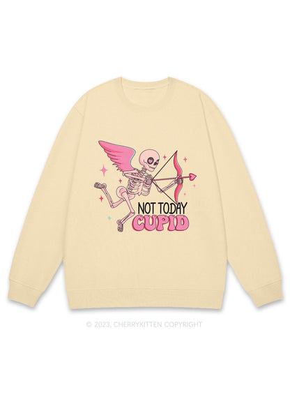 Not Today Cupid Halloween Y2K Sweatshirt Cherrykitten