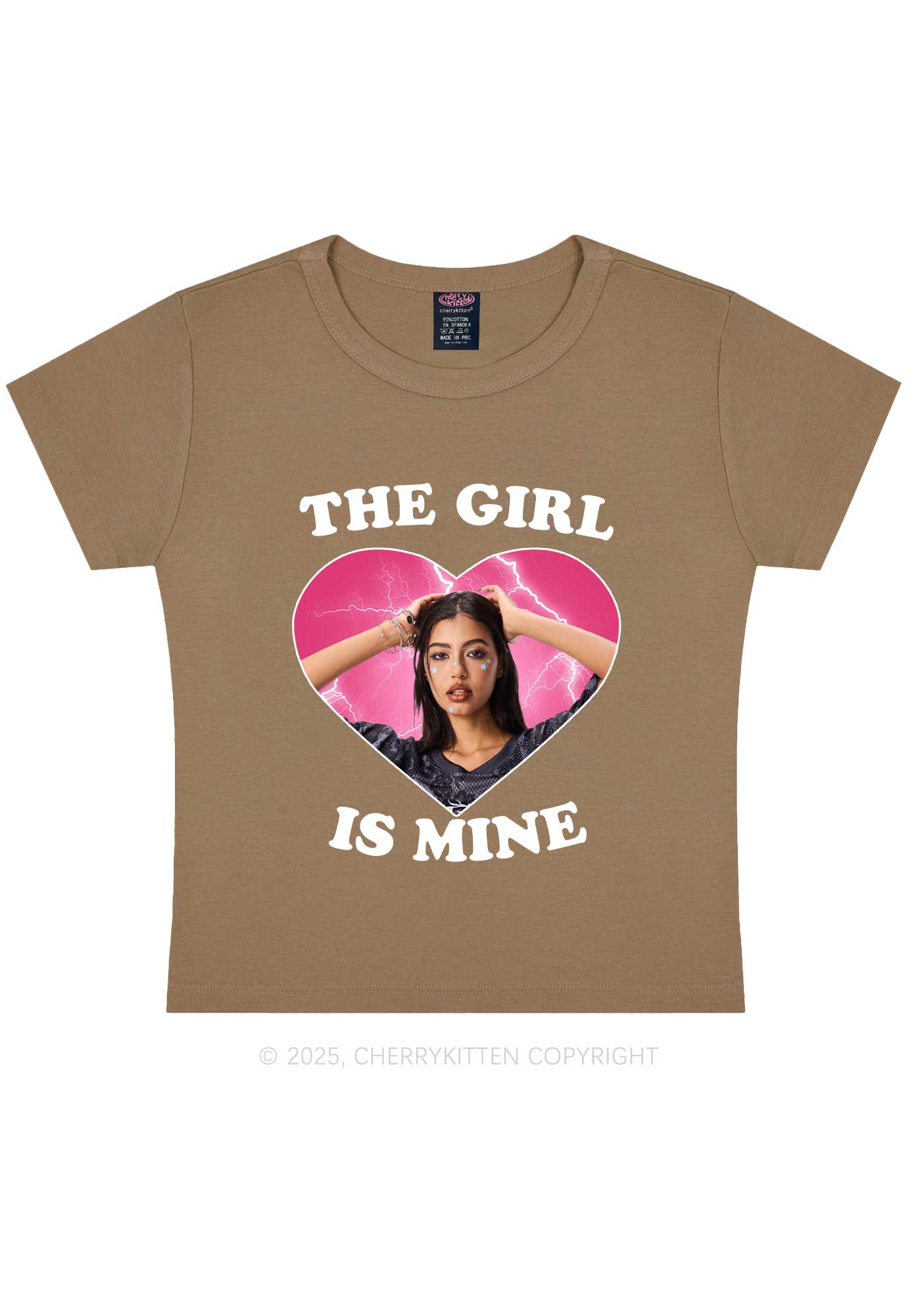 Custom The Boy Is Mine Y2K Baby Tee Cherrykitten