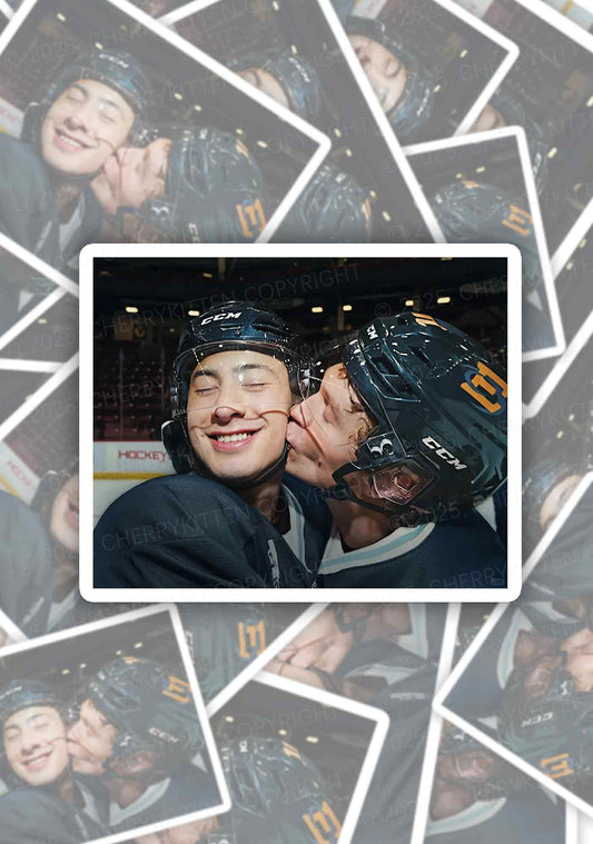 Hockey Duo HR 1pc Y2K Sticker Cherrykitten