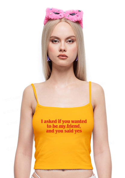 Be My Friend Y2K Spaghetti Strap Cami Cherrykitten