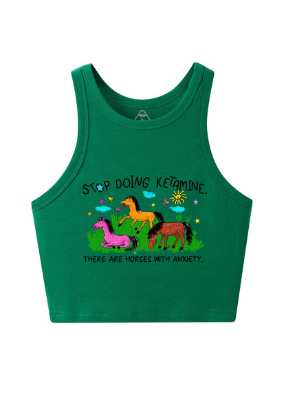 Stop Doing Kxxamine Y2K Crop Tank Top Cherrykitten