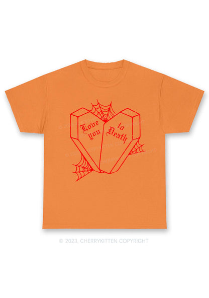 Love You To Death Halloween Chunky Shirt Cherrykitten