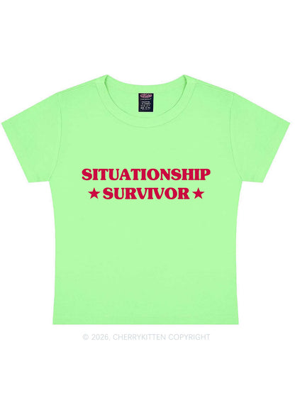 Situationship Survivor Y2K Baby Tee Cherrykitten