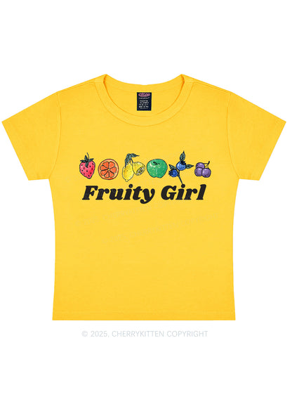 Fruity Girl Y2K Baby Tee Cherrykitten