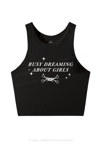 Busy Dreaming About Girls Pride Y2K Crop Tank Top Cherrykitten
