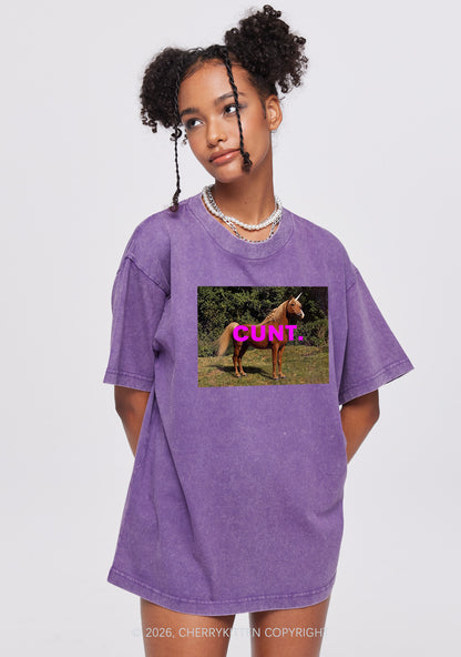 Custom Photo Cxxt Y2K Shirts Washed Tee Cherrykitten