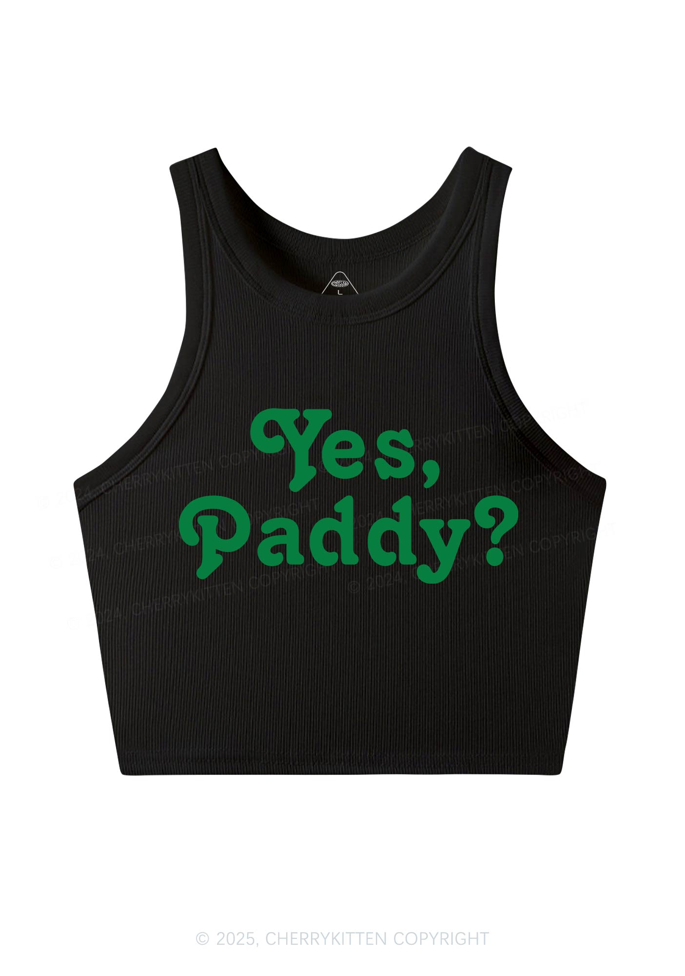Yes Paddy St Patricks Y2K Crop Tank Top Cherrykitten