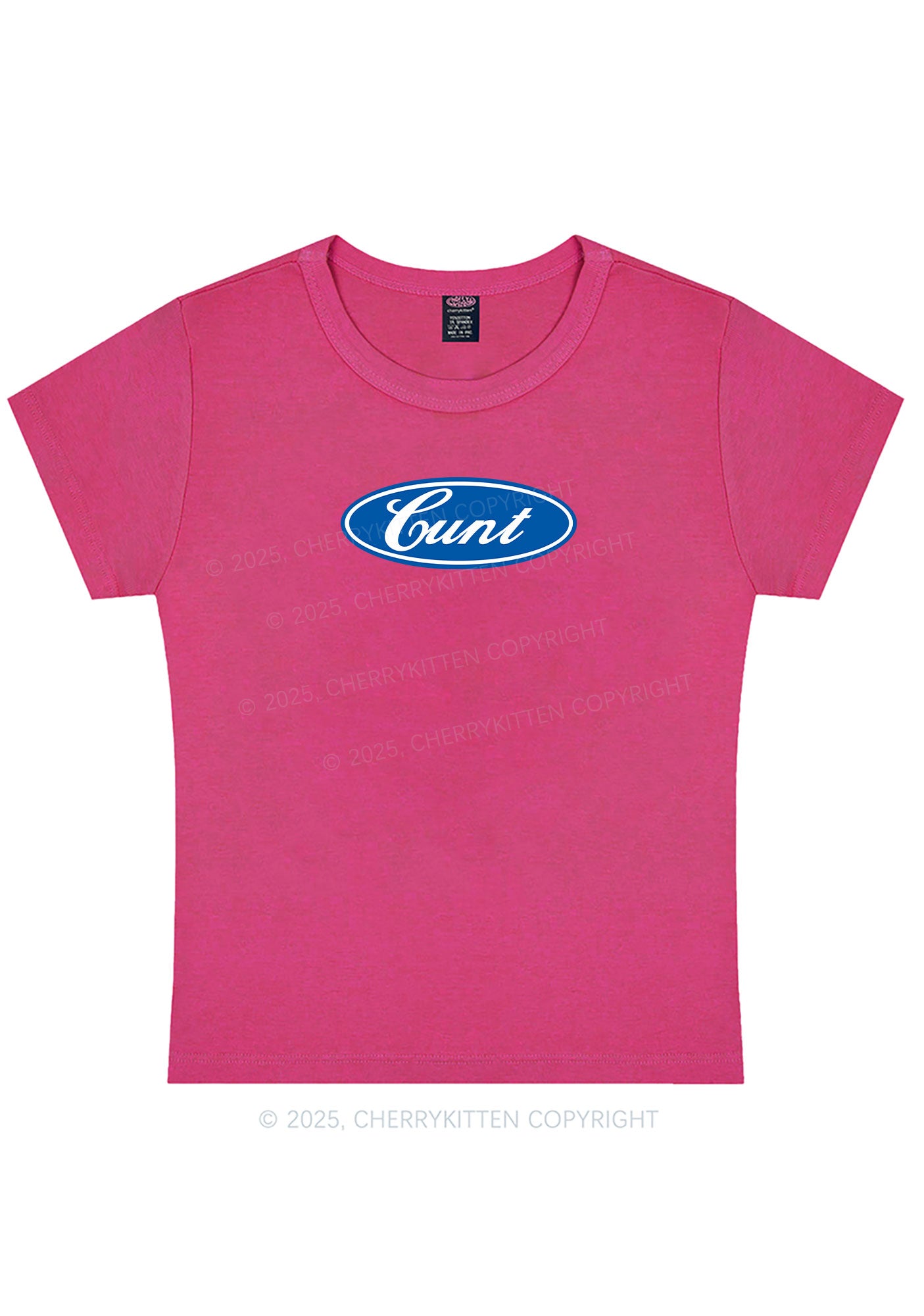 Oval Cxxt Y2K Baby Tee Cherrykitten