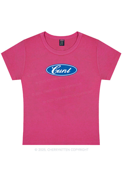 Oval Cxxt Y2K Baby Tee Cherrykitten
