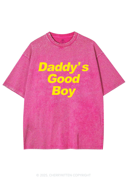 Daddys Good Boy Y2K Shirts Washed Tee Cherrykitten