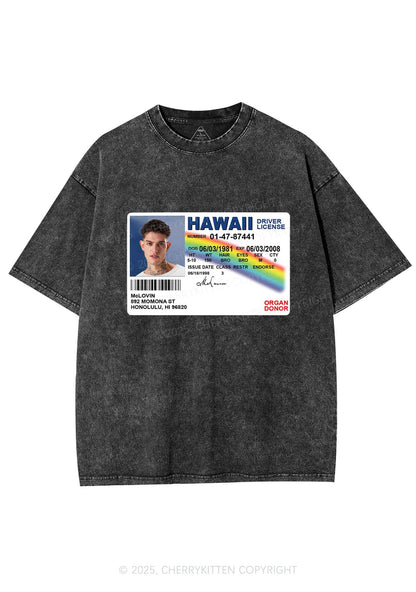 Custom MCL ID Y2K Shirts Washed Tee Cherrykitten