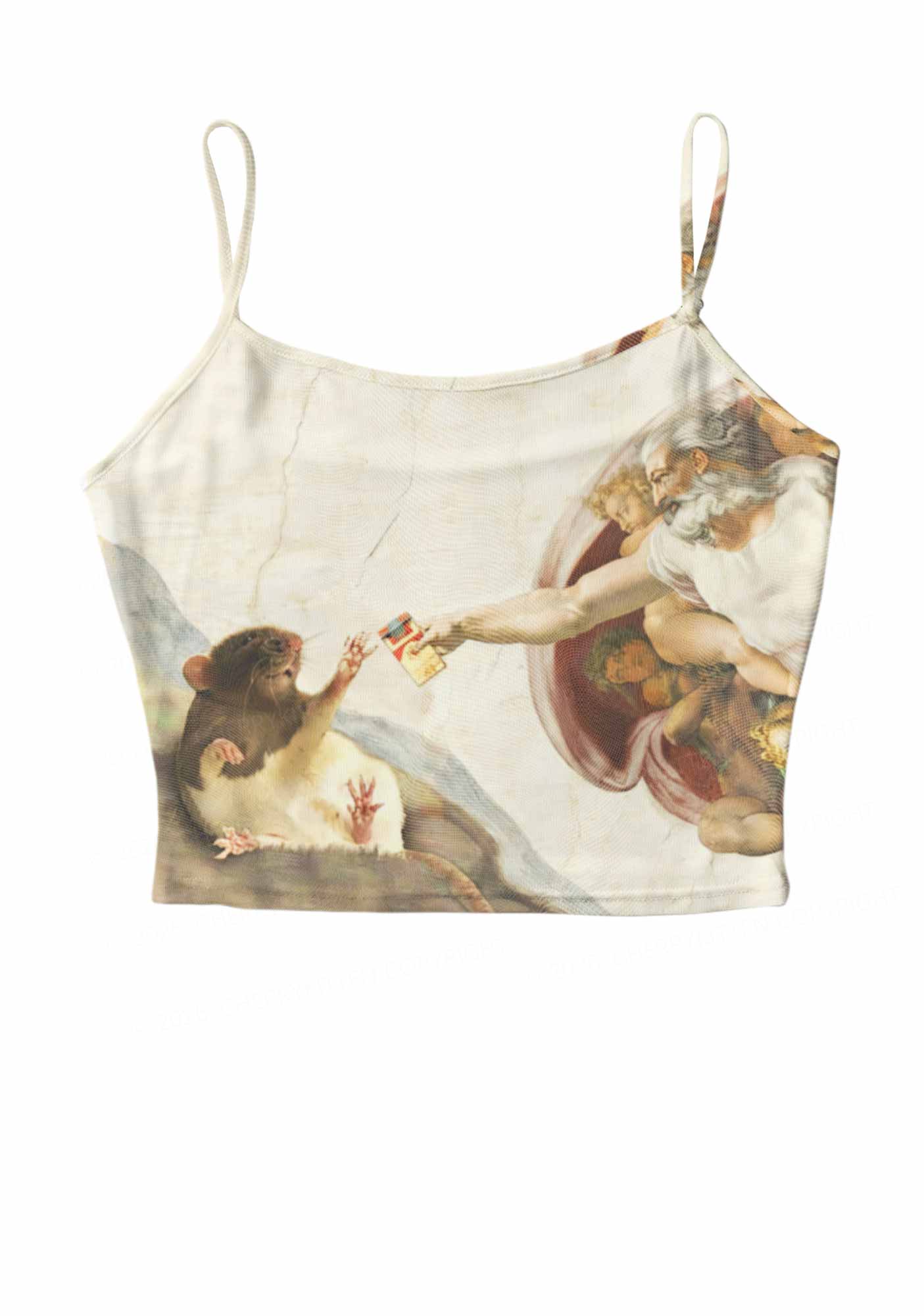 God And Rat Y2K Mesh Cami Tank Cherrykitten
