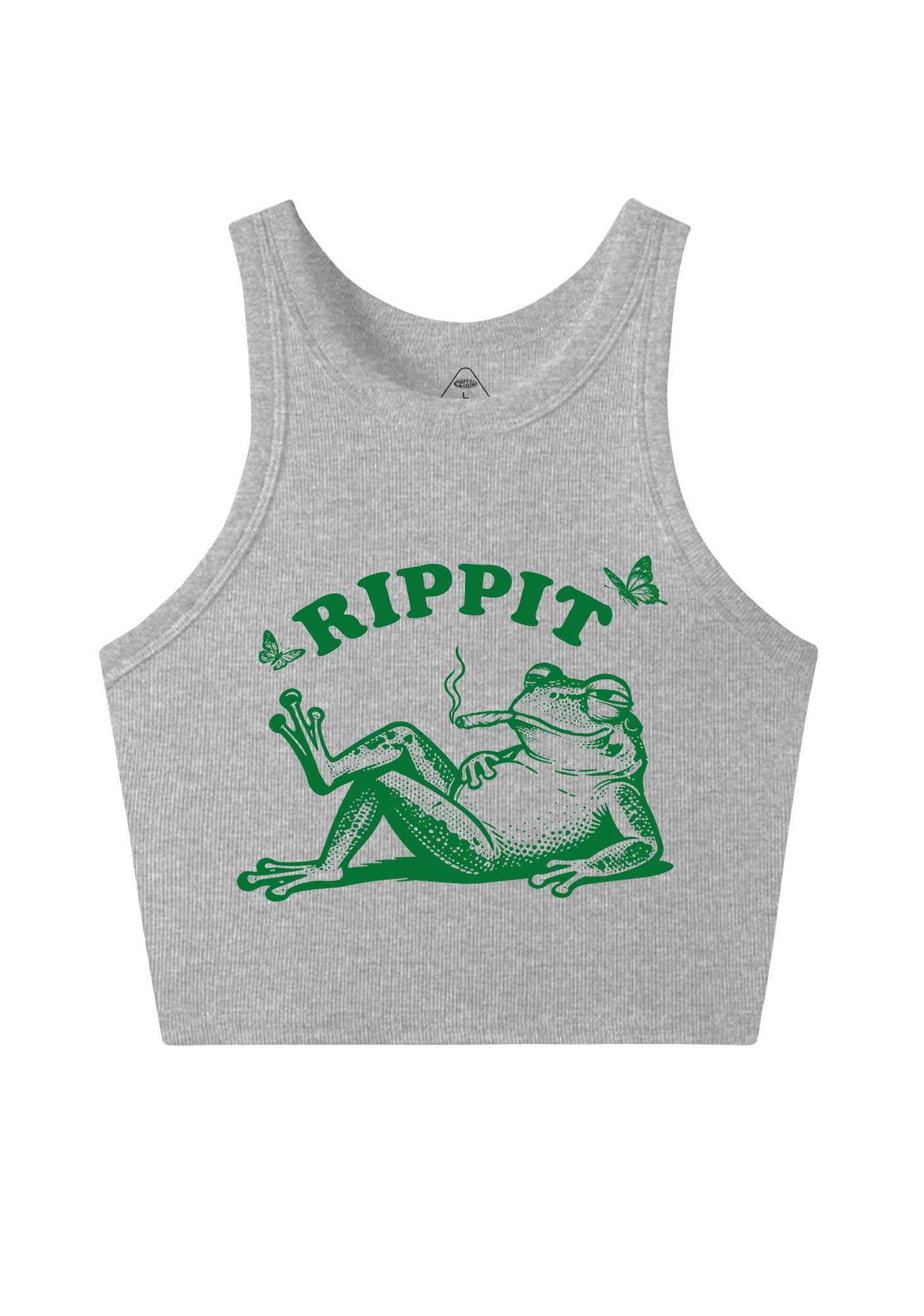 Rippit Frog Y2K Crop Tank Top Cherrykitten