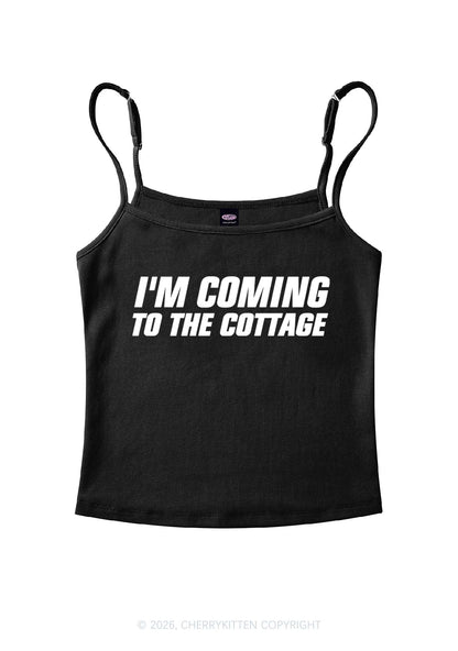 Im Coming To The Cottage HR Y2K Spaghetti Strap Cami Cherrykitten