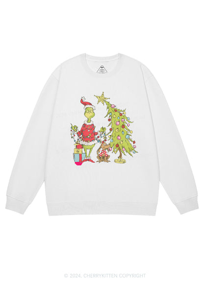 Christmas Tree Gift Y2K Sweatshirt Cherrykitten
