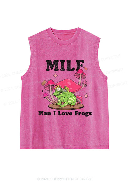 Mxxf Frog Y2K Washed Tank Cherrykitten