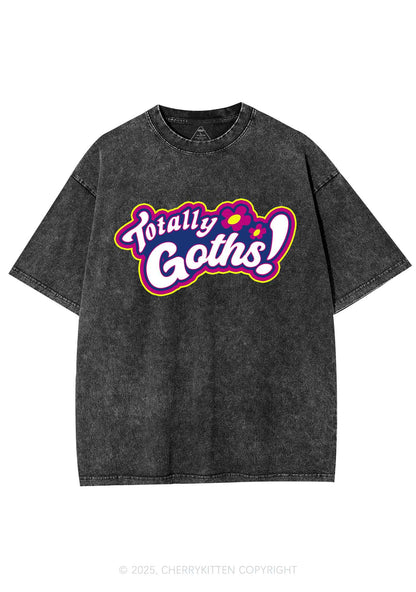 Totally Goths Y2K Shirts Washed Tee Cherrykitten