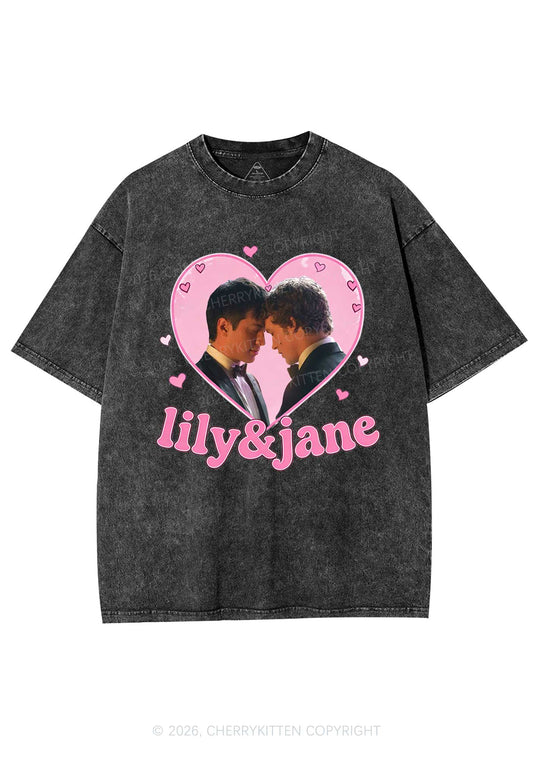 Lily And Jane HR Y2K Shirts Washed Tee Cherrykitten