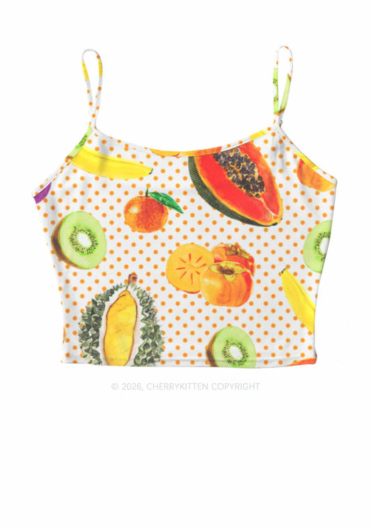 Fruity Dots Pride Y2K Mesh Cami Tank Cherrykitten