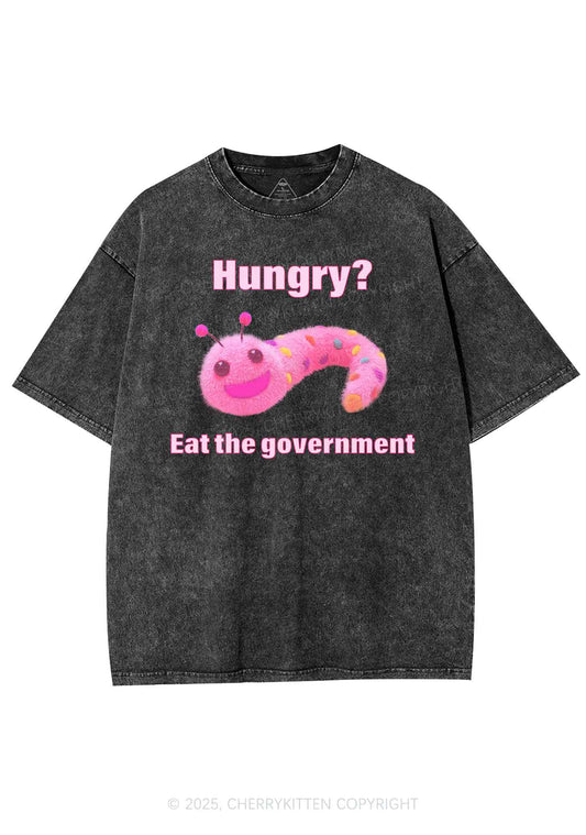 Eat The Government Y2K Shirts Washed Tee Cherrykitten