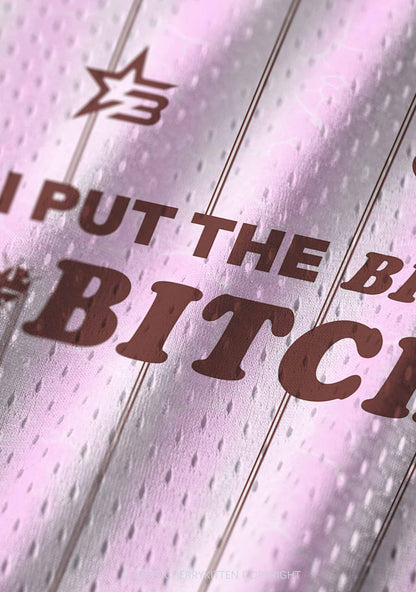 Purple I Put The Bi In Bxxch Pride Y2K Sport Jersey Tank Cherrykitten