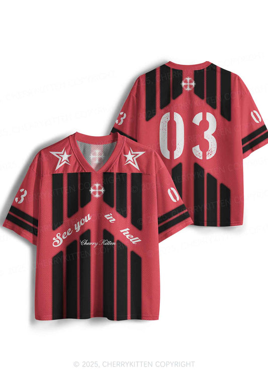 Custom See You In Hell Y2K Sport Jersey Shirts Cherrykitten
