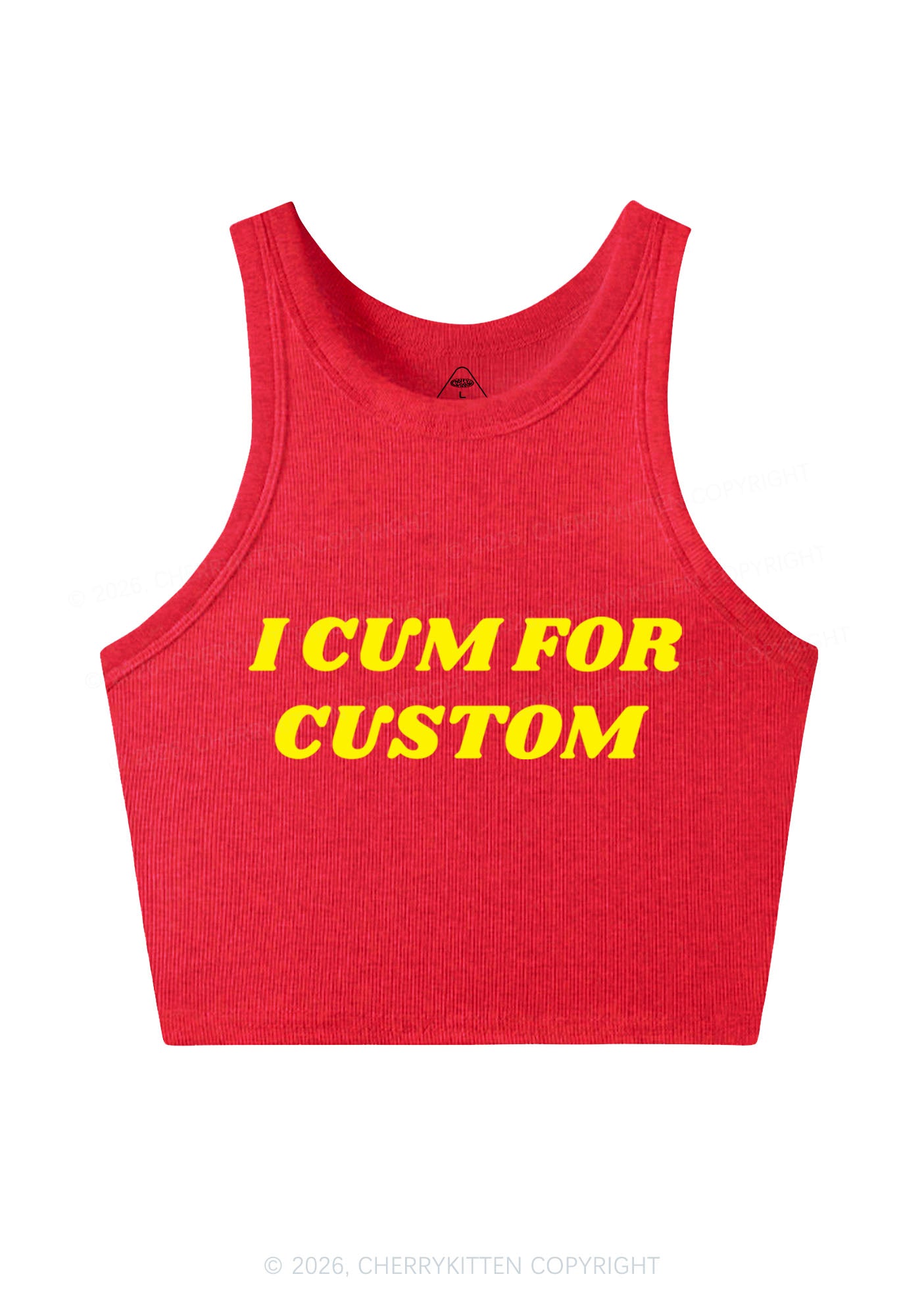 I Cxm For Custom Y2K Crop Tank Top Cherrykitten